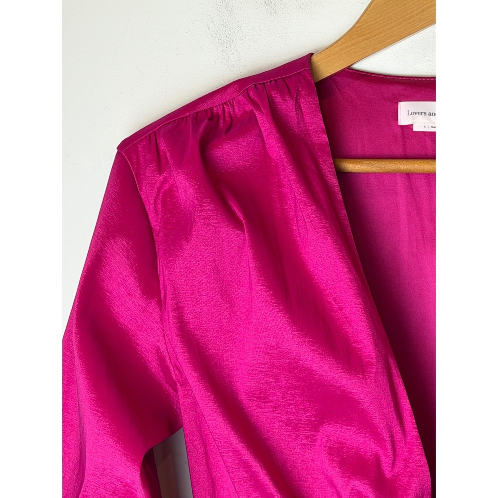 Lovers‎ and Friends Dress Women Small Pink Lorenza Tafetta Satin Mini Party Sexy - Picture 7 of 15